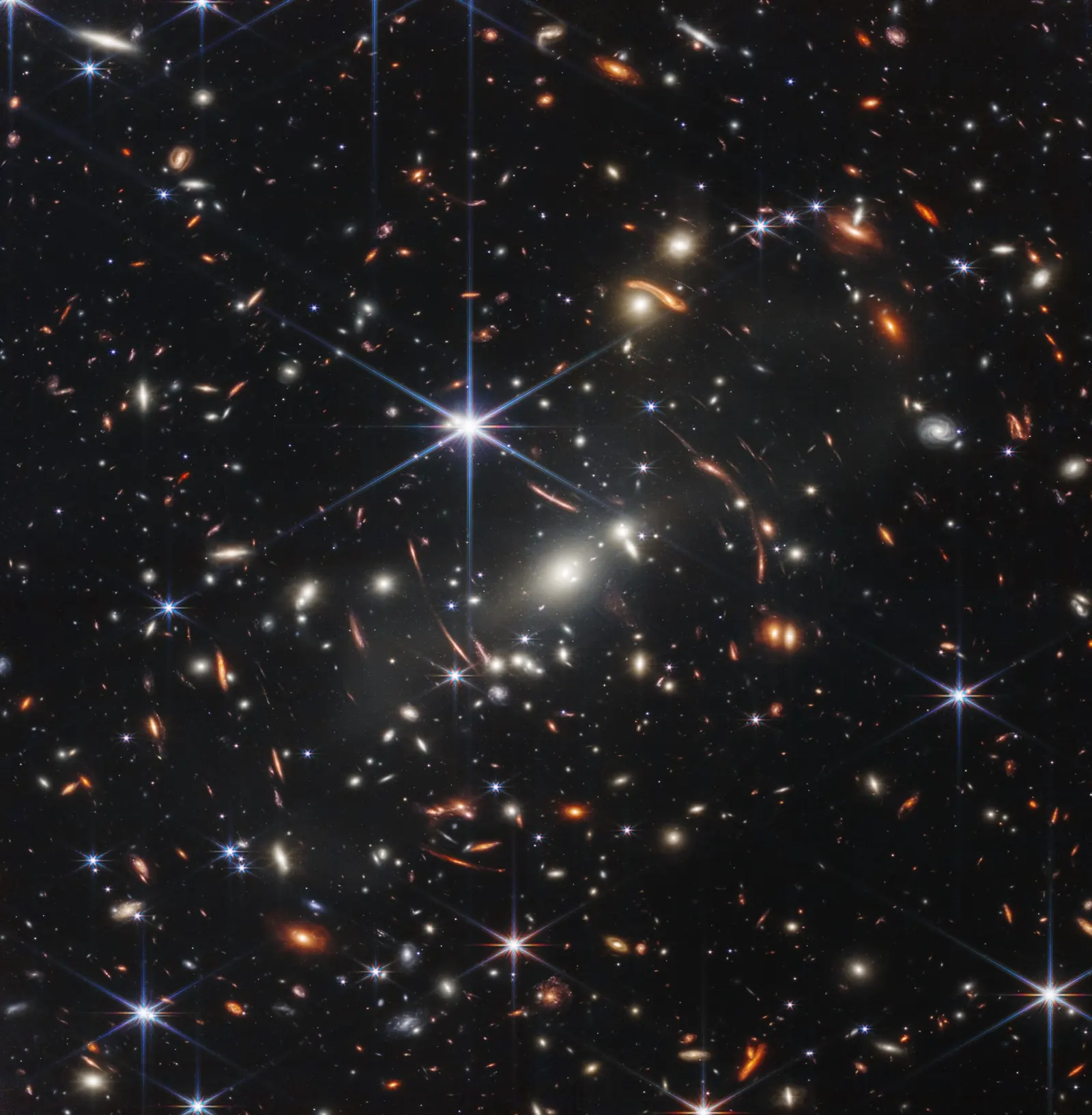 Webb's First Deep Field: thousands of galaxies in a tiny patch of sky